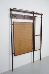 Italian Teak and Iron Hall Tree