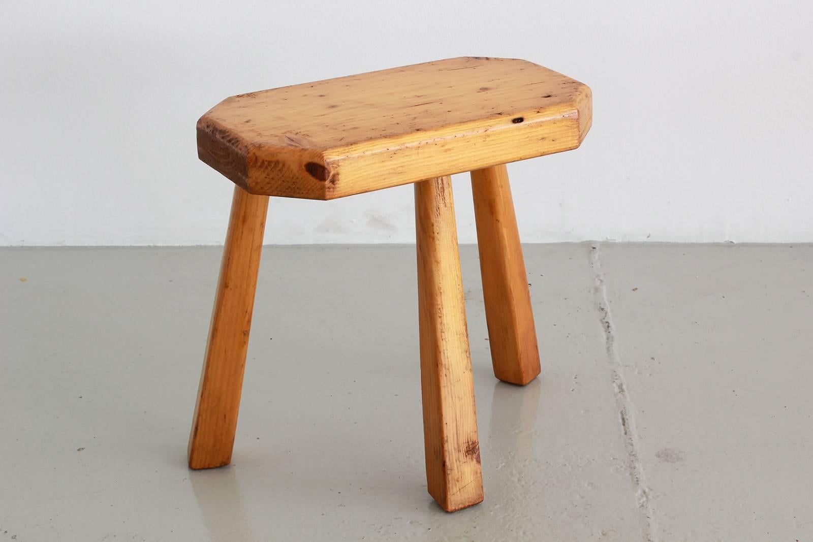Mid-20th Century French Perriand Style Stools