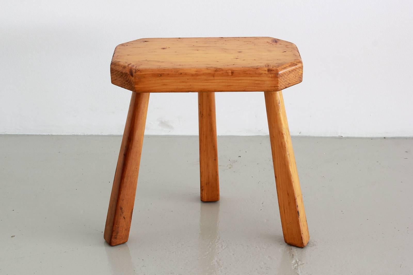 Oak French Perriand Style Stools