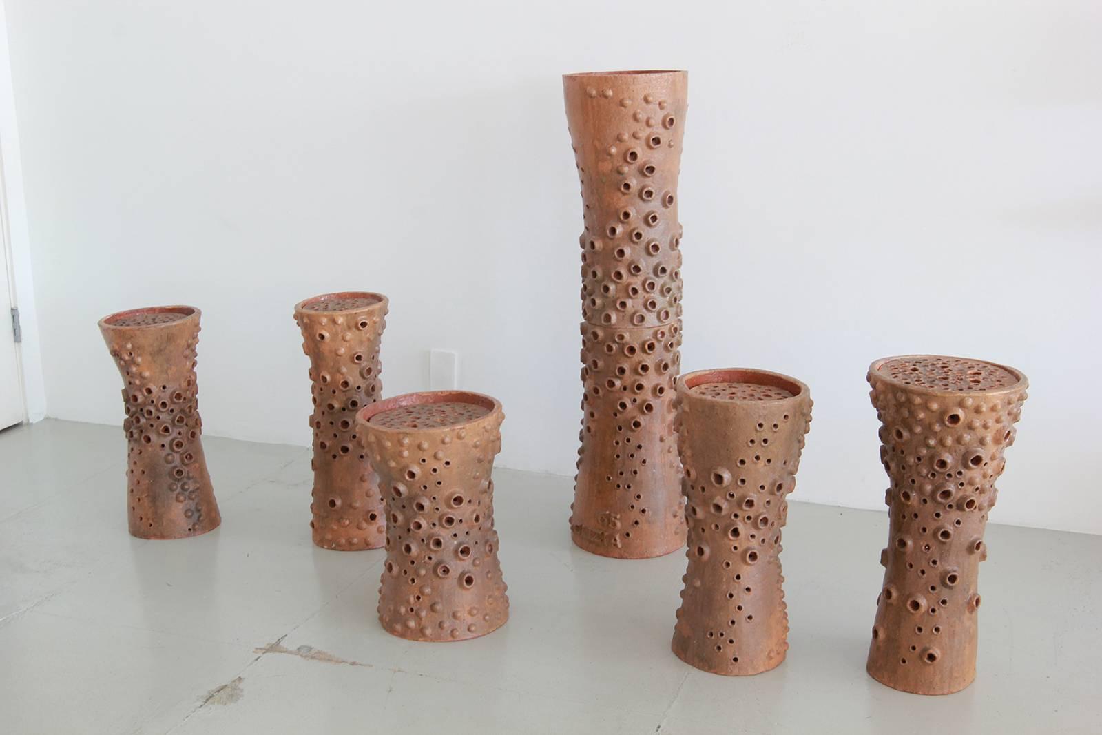 Ceramic Italian Perforated Sculptures