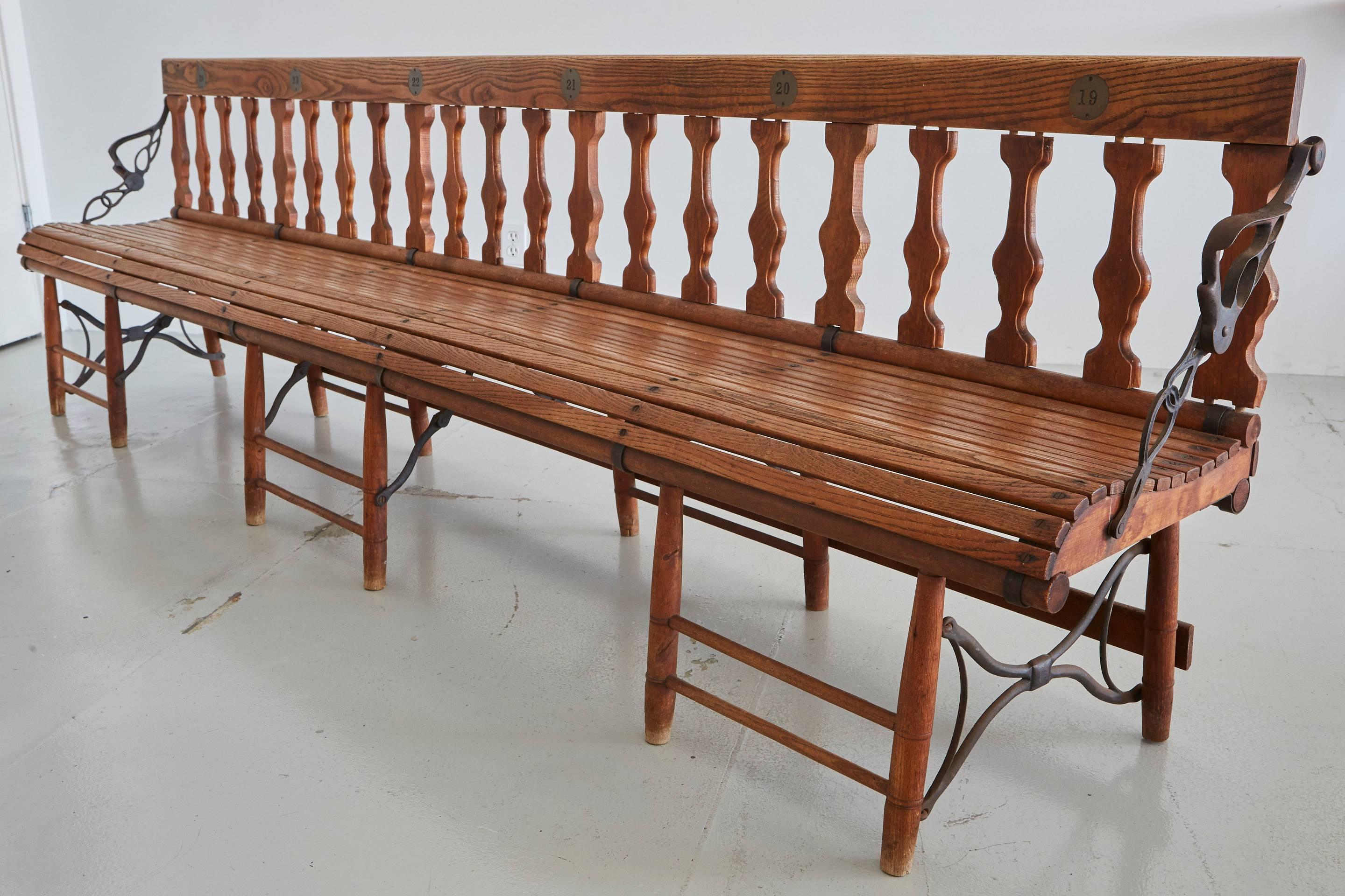 Victorian Train Bench In Good Condition In Beverly Hills, CA