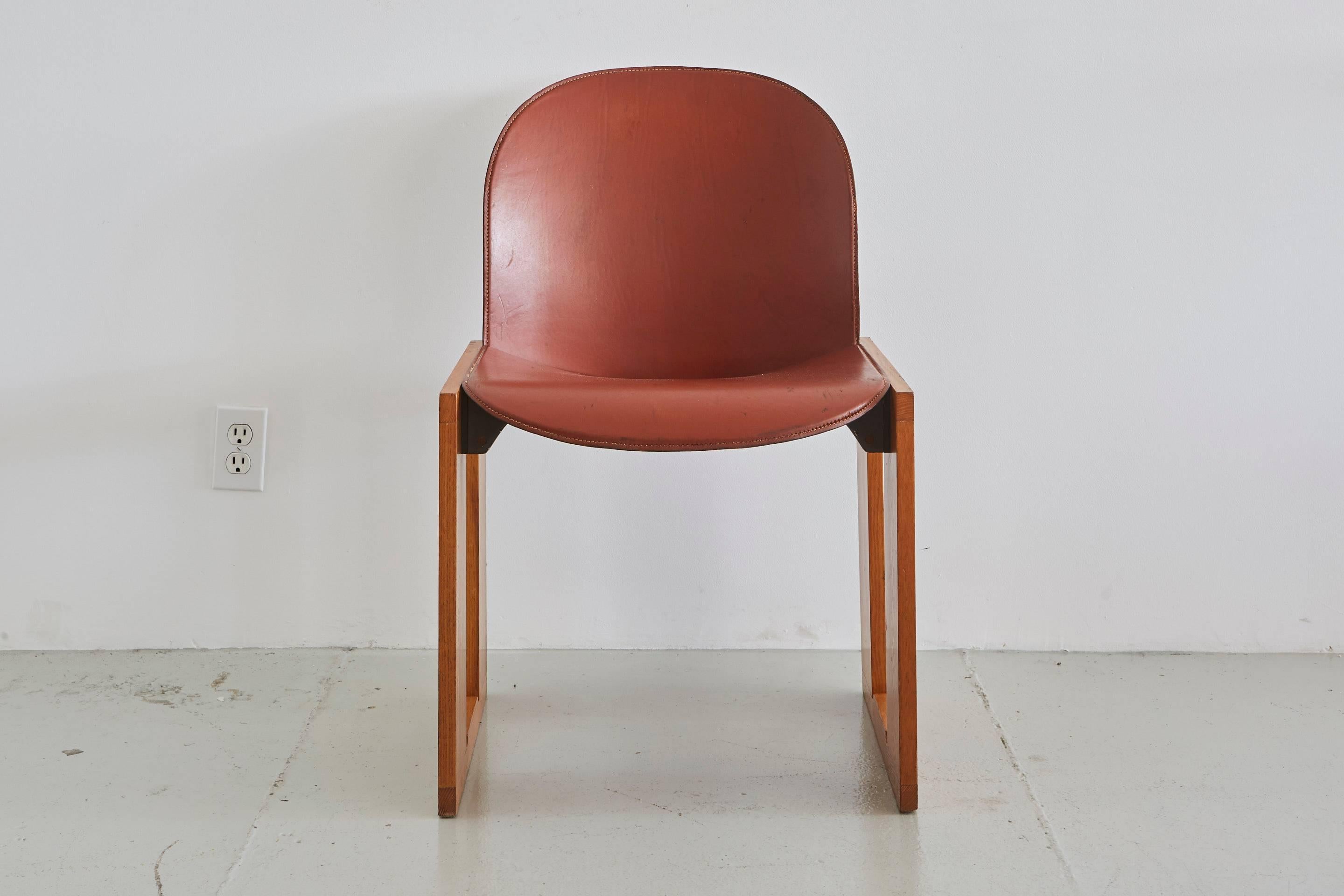 Italian Set of Four Afra & Tobia Scarpa Chairs