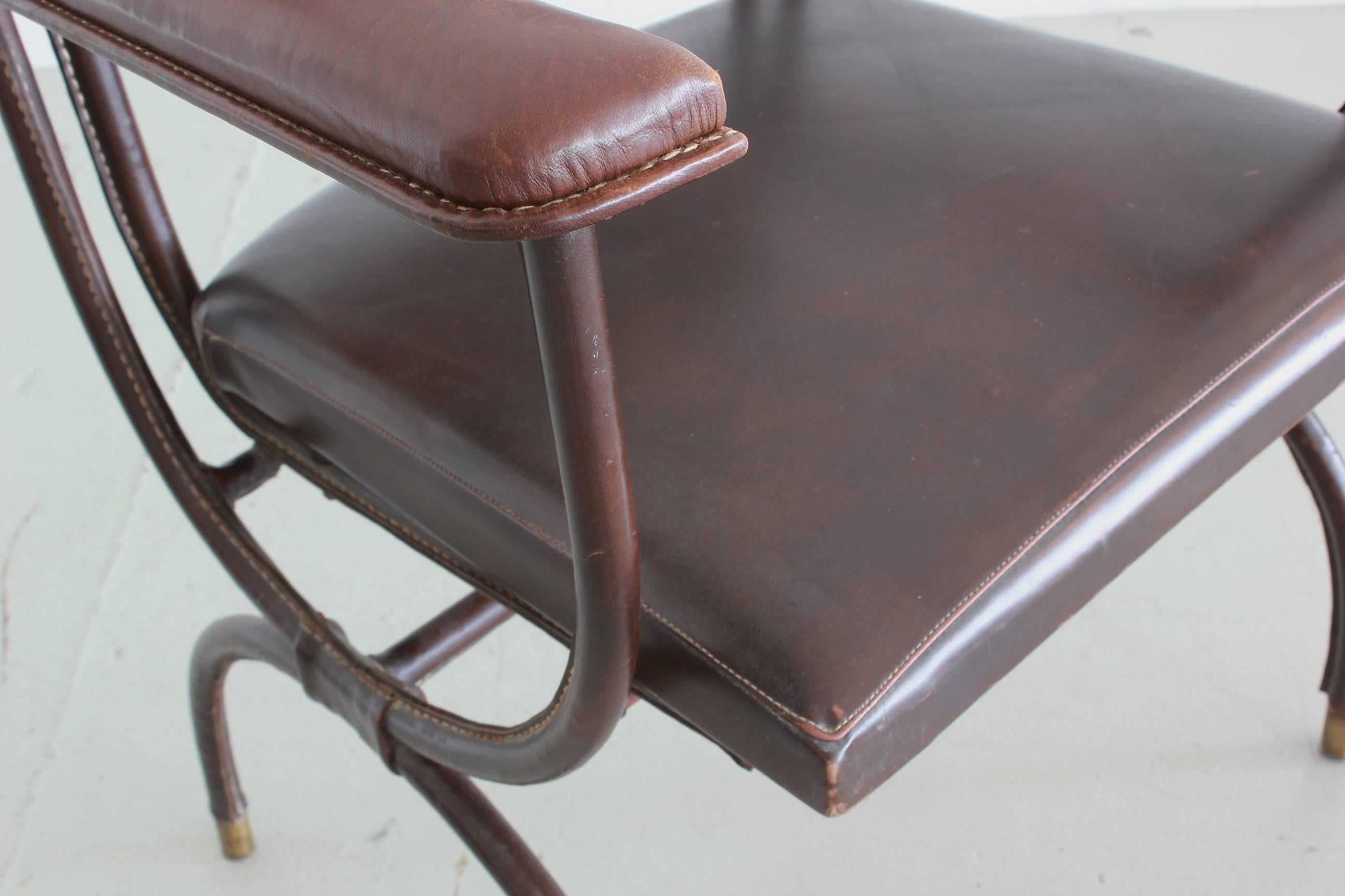 Jacques Adnet Leather Armchair 2