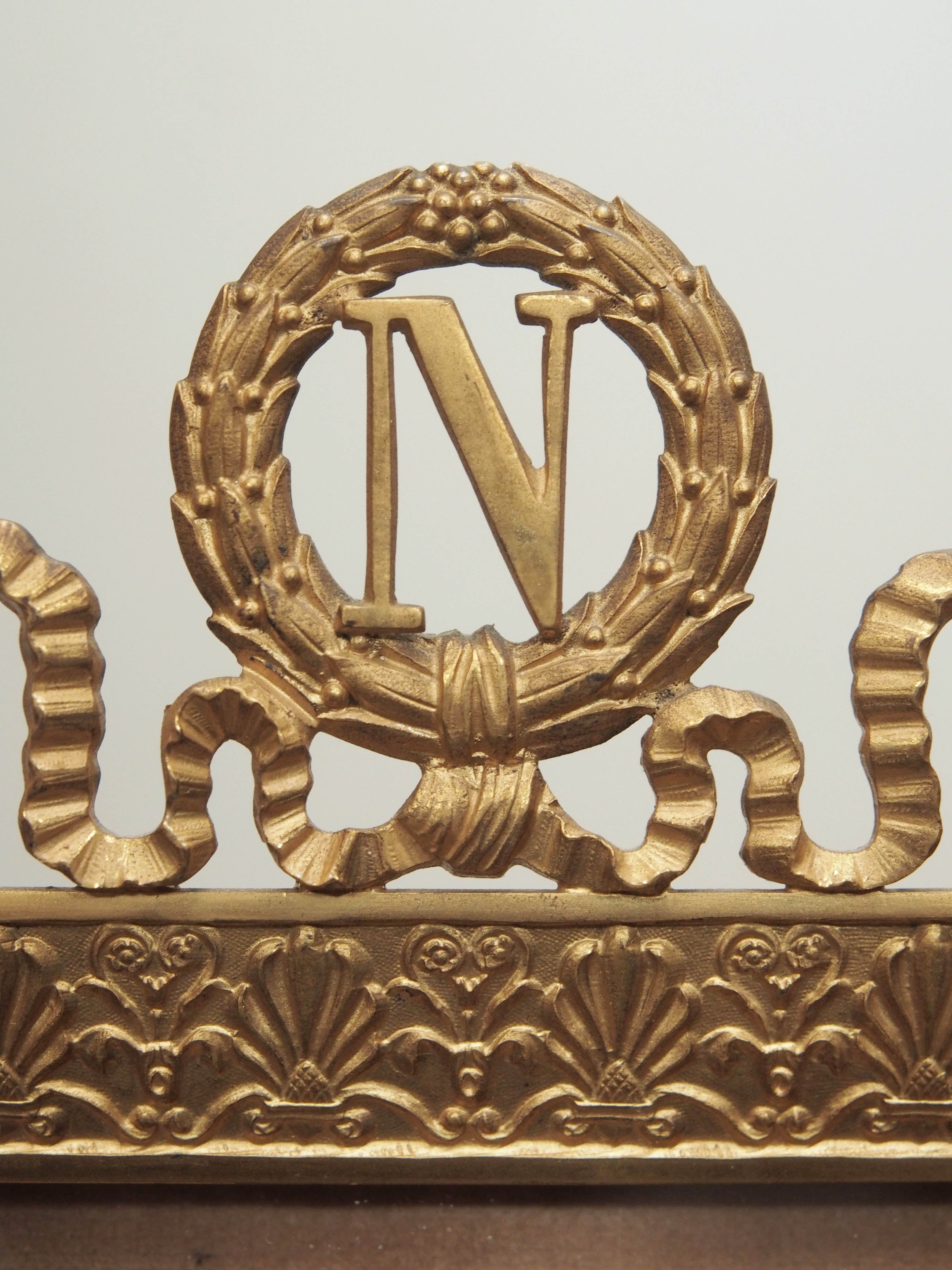 Empire French Napoleonic Gilt Bronze Frame 