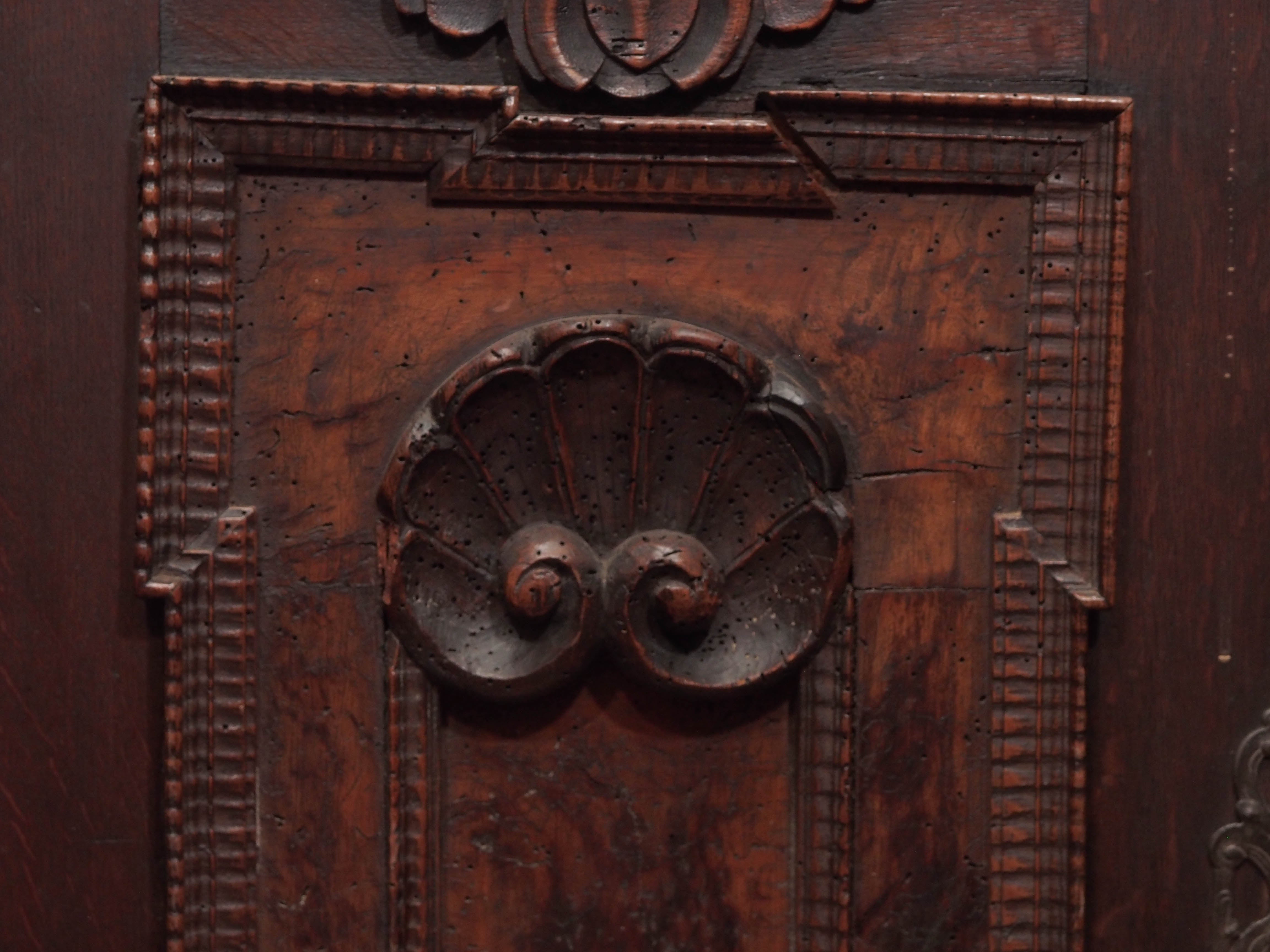 19th Century Italian Walnut Single-Door Cabinet  For Sale