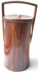 Rosewood, Palisander Tall, Ice Bucket by Jens Quistgaard for Dansk, Stamped