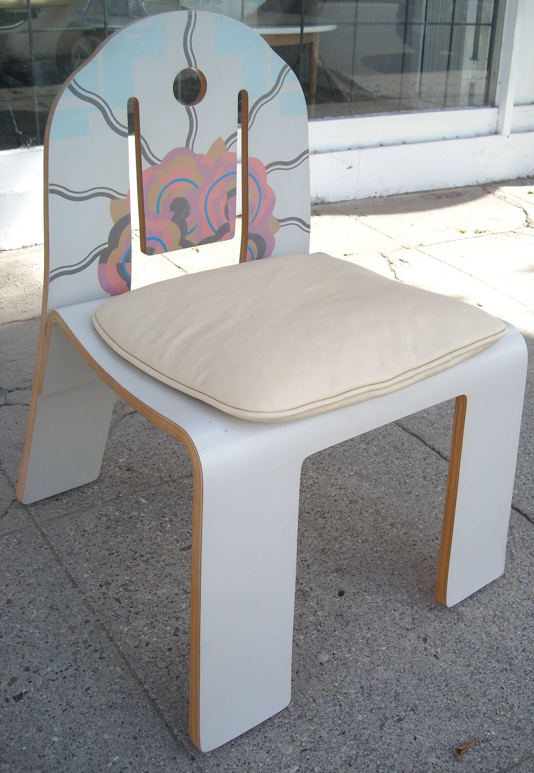Post-Modern Robert Venturi Art Deco Chair 665 for Knoll, Bentwood Laminate