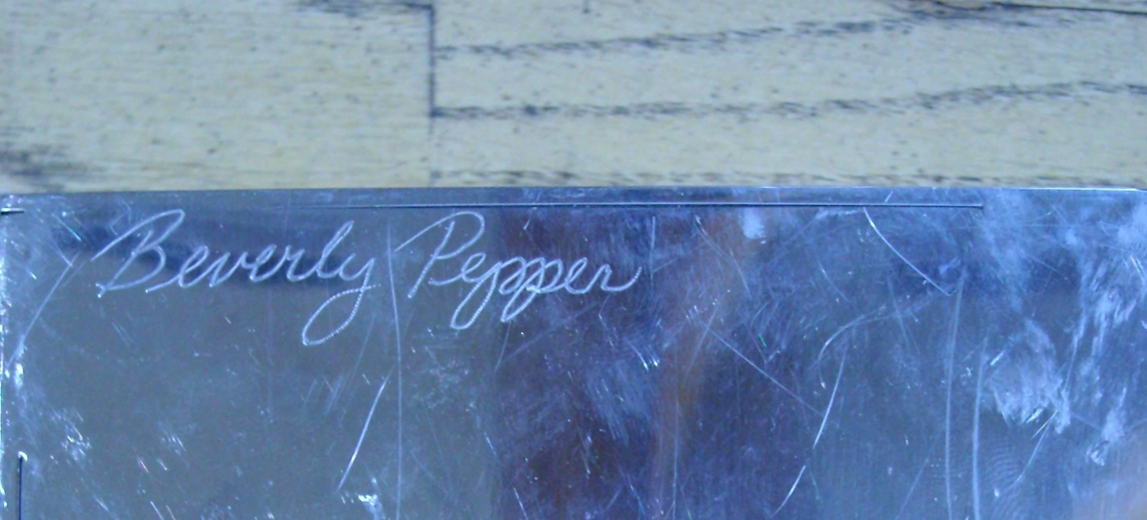 Modern Beverly Pepper Polished Stainless Steel Box/Sculpture, Signed and Dated 1973