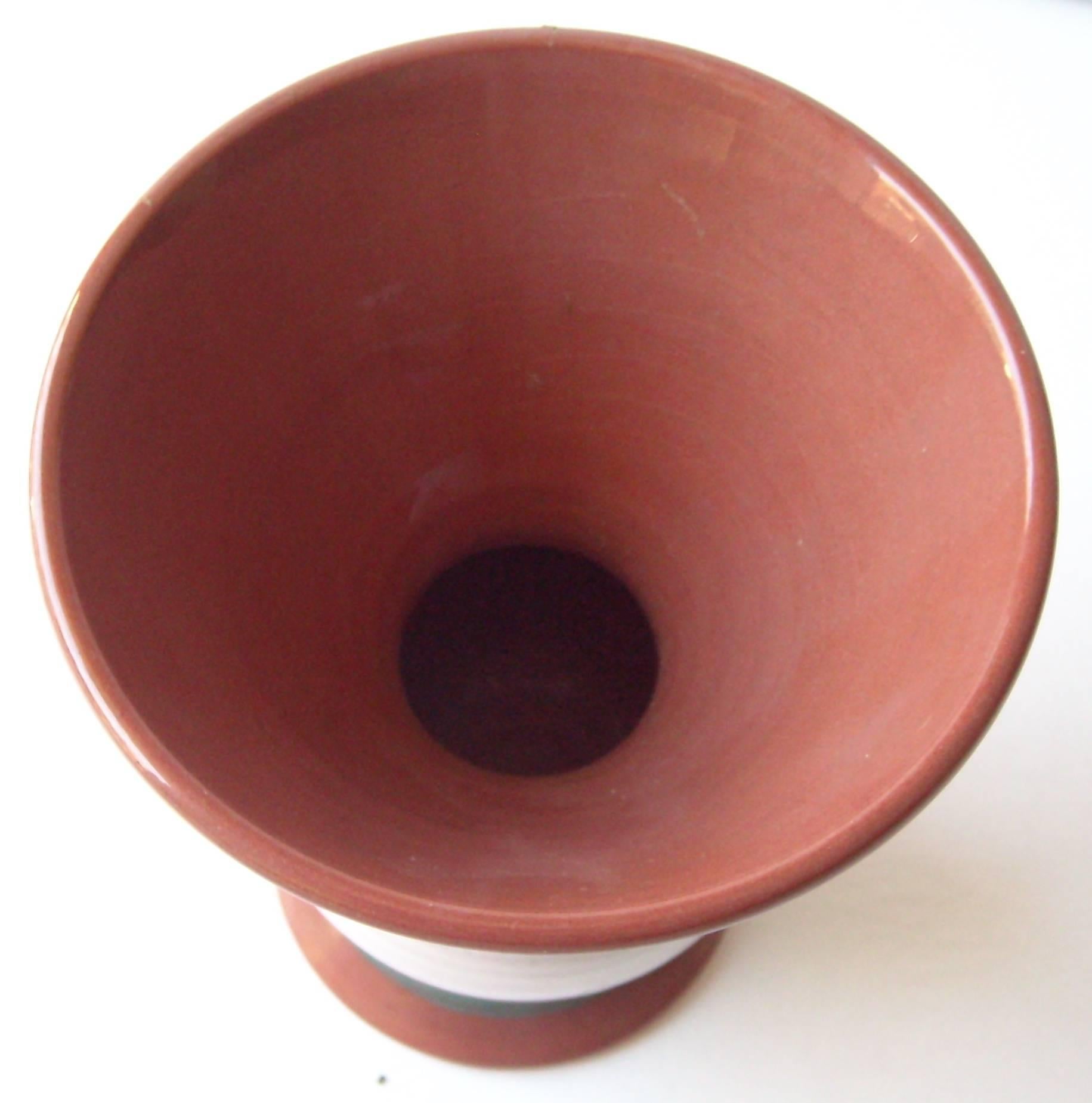Nice Postmodern ceramic vase, by Peter Shire.