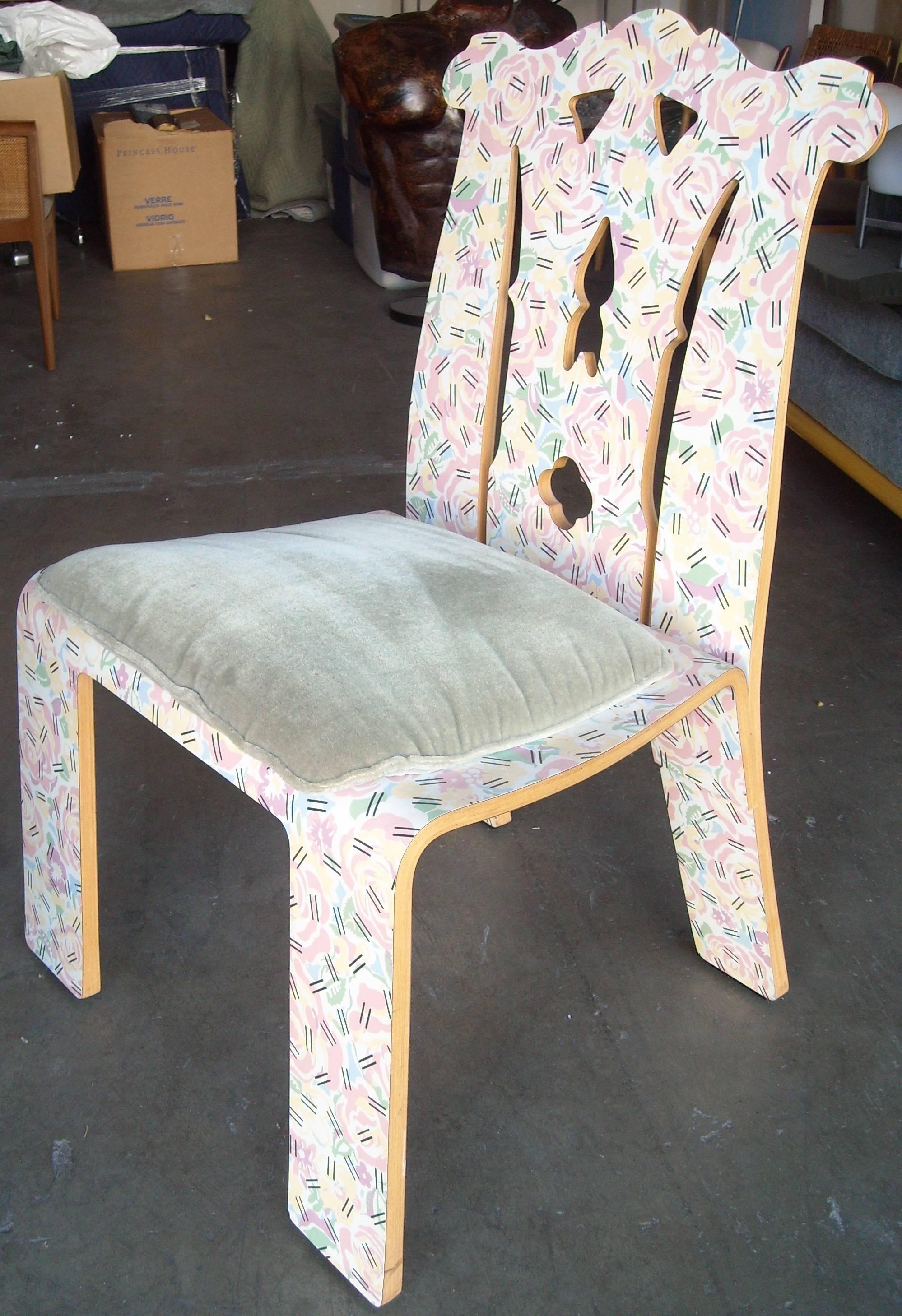 Robert Venturi:: Chippendale-Stuhl:: Großmutters Tischtuch:: für Knoll (Postmoderne)