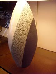 Pair, of Ettore Sottsass Lava Glaze Ceramic Table Lamps for Bitossi