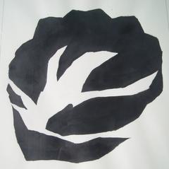 Jack Youngerman, Large, Ink, Painting on Paper, Signed, Dated, Framed