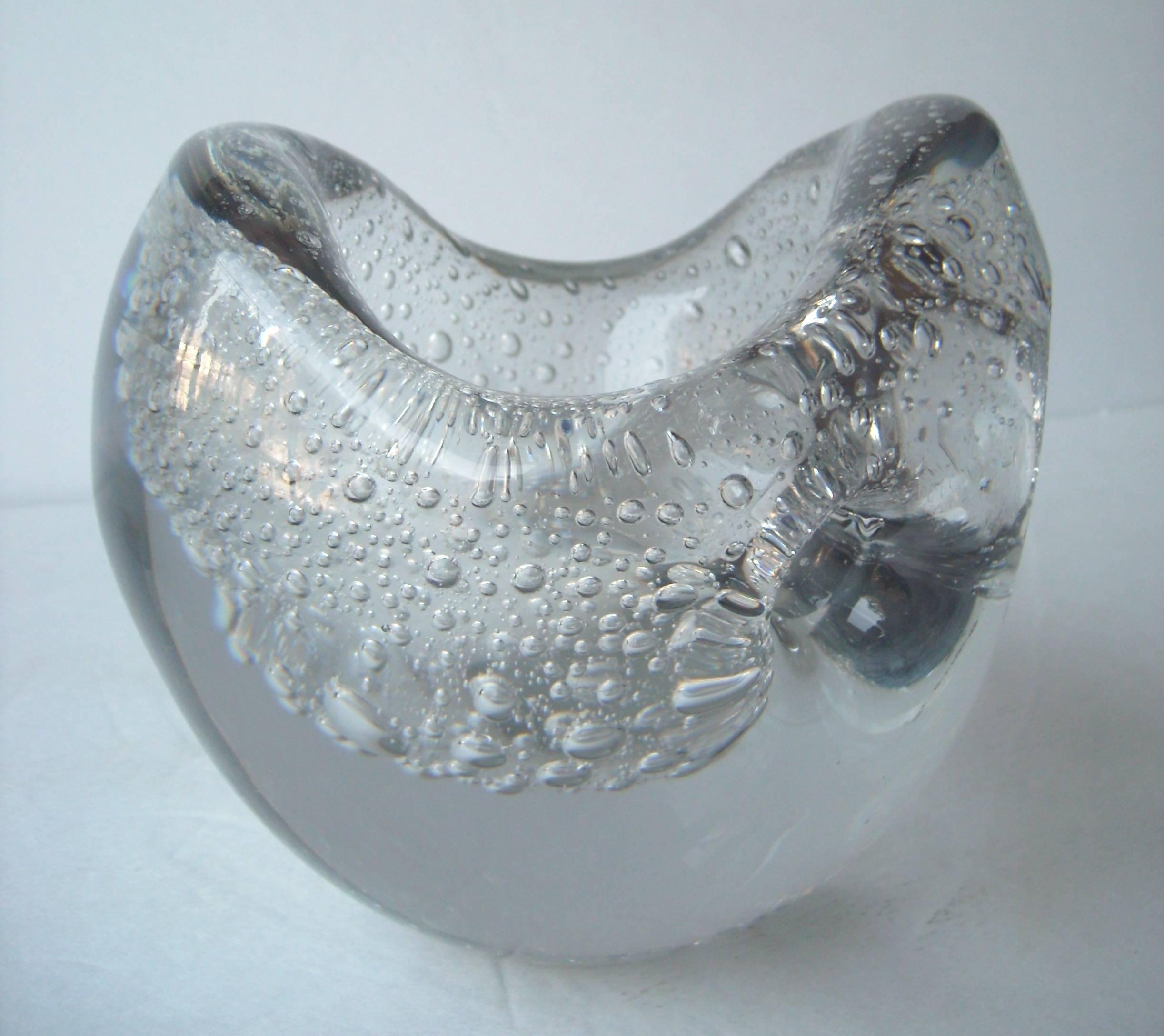 Modern Timo Sarpaneva  Rare, Glass Vase 'Devil's Pearl