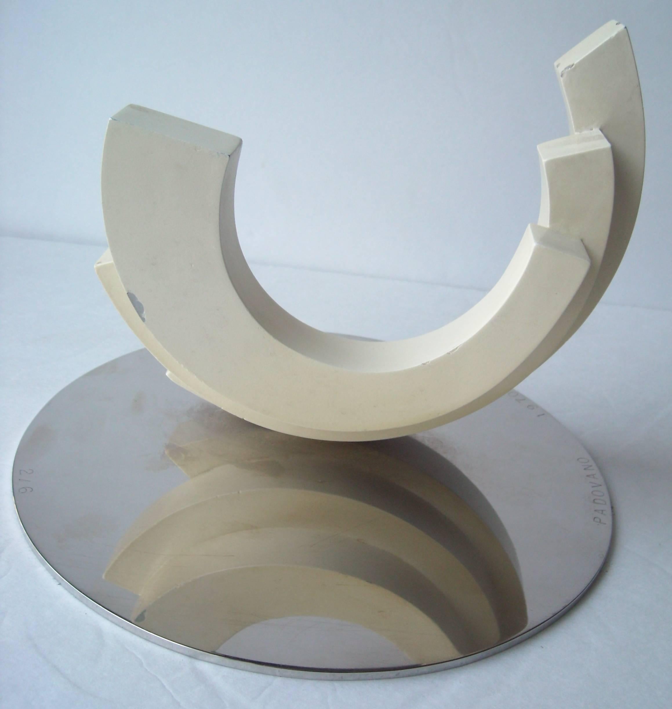 Hand-Crafted Anthony John Padovano Metal/Paint Sculpture, Signed, Dated, Numbered For Sale