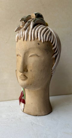 Colette Gueden, sculpture/buste en céramique