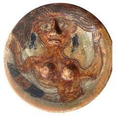 Assiette / bol peu profond « Dolores Porras », céramique d'art populaire / terre cuite