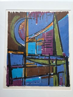 Werner Drewes modern signed Lithograph in pencil LR and AP edition, Calm Night"