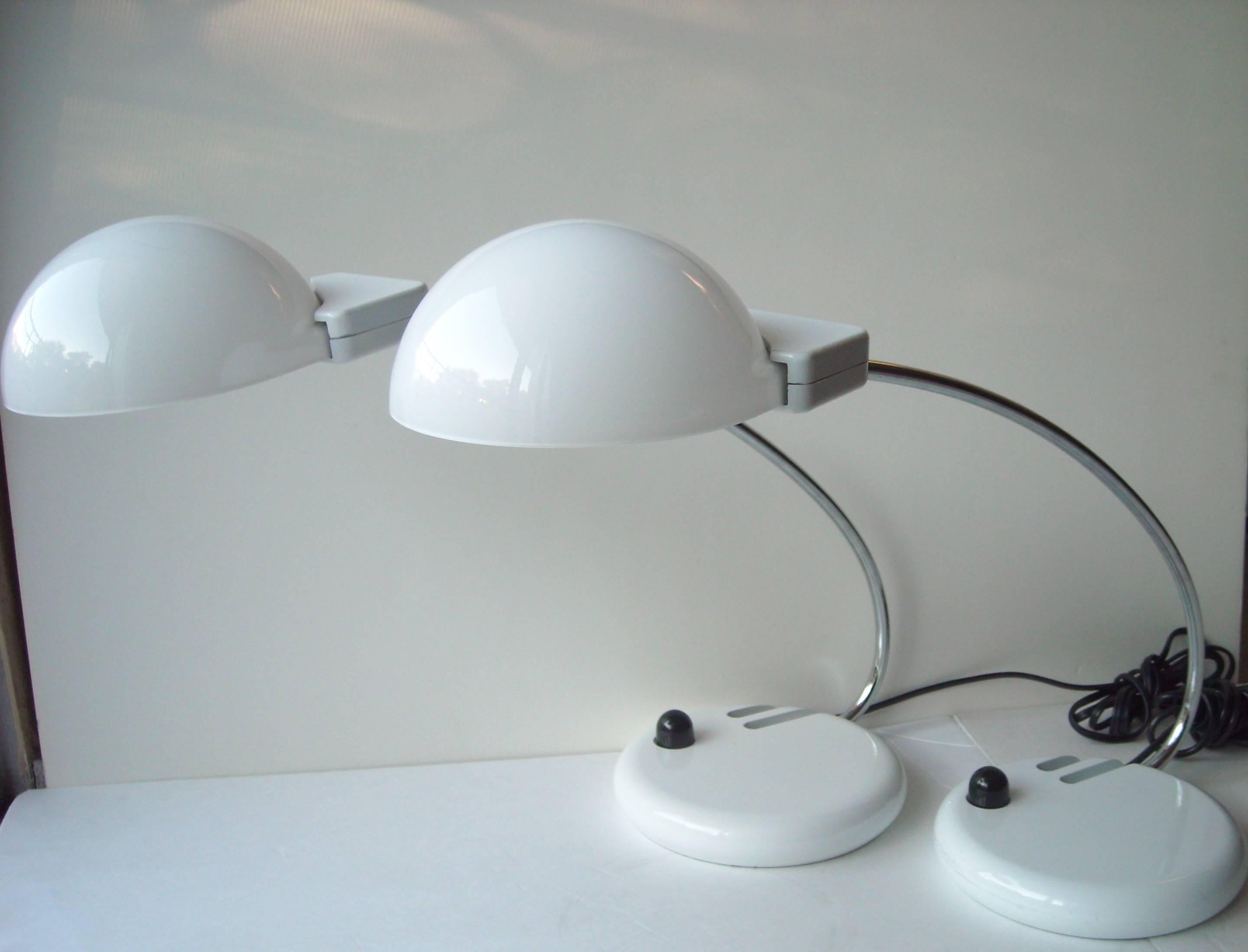 Late 20th Century  Bruno Gecchelin, Glass, Table or Desk Lamp for O-Luce, Dogale.ONE LEFT ONLY For Sale