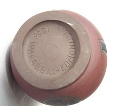 Vase en céramique de Leonard Waegell Edmondson, daté, signé, 1953