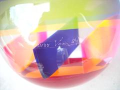 Large Vasa Velizar Mihich Acrylic Sphere on Stand Sculpture, Dated, Signed