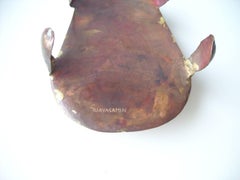 Scultura modernista in rame Tuttle di Oswaldo Guayasamin, firmata