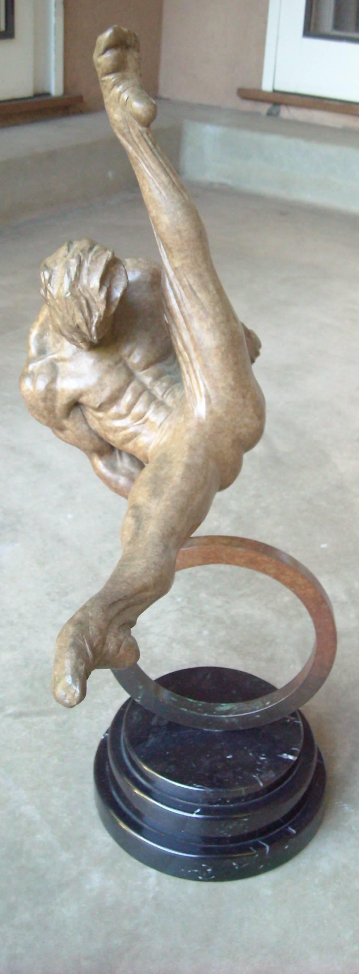 Richard MacDonald Athlete Bronze, Signed, Dated, Numbered 113/250 In Excellent Condition In Los Angeles, CA