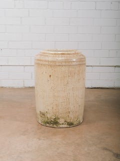 Early 20th Century Portuguese Ceramic Stoneware Fermentation Jar/Crock