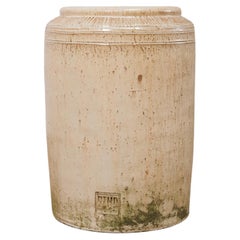 Early 20th Century Portuguese Ceramic Stoneware Fermentation Jar/Crock