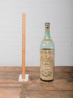 Vintage-Flasche „Vino Vermouth Secco“ von Martini & Rossi aus den 1950er Jahren