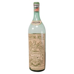 Vintage-Flasche „Vino Vermouth Secco“ von Martini & Rossi aus den 1950er Jahren