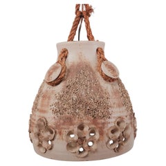 Mid Century Modern Scandinavian Ceramic Pottery Pendant Light