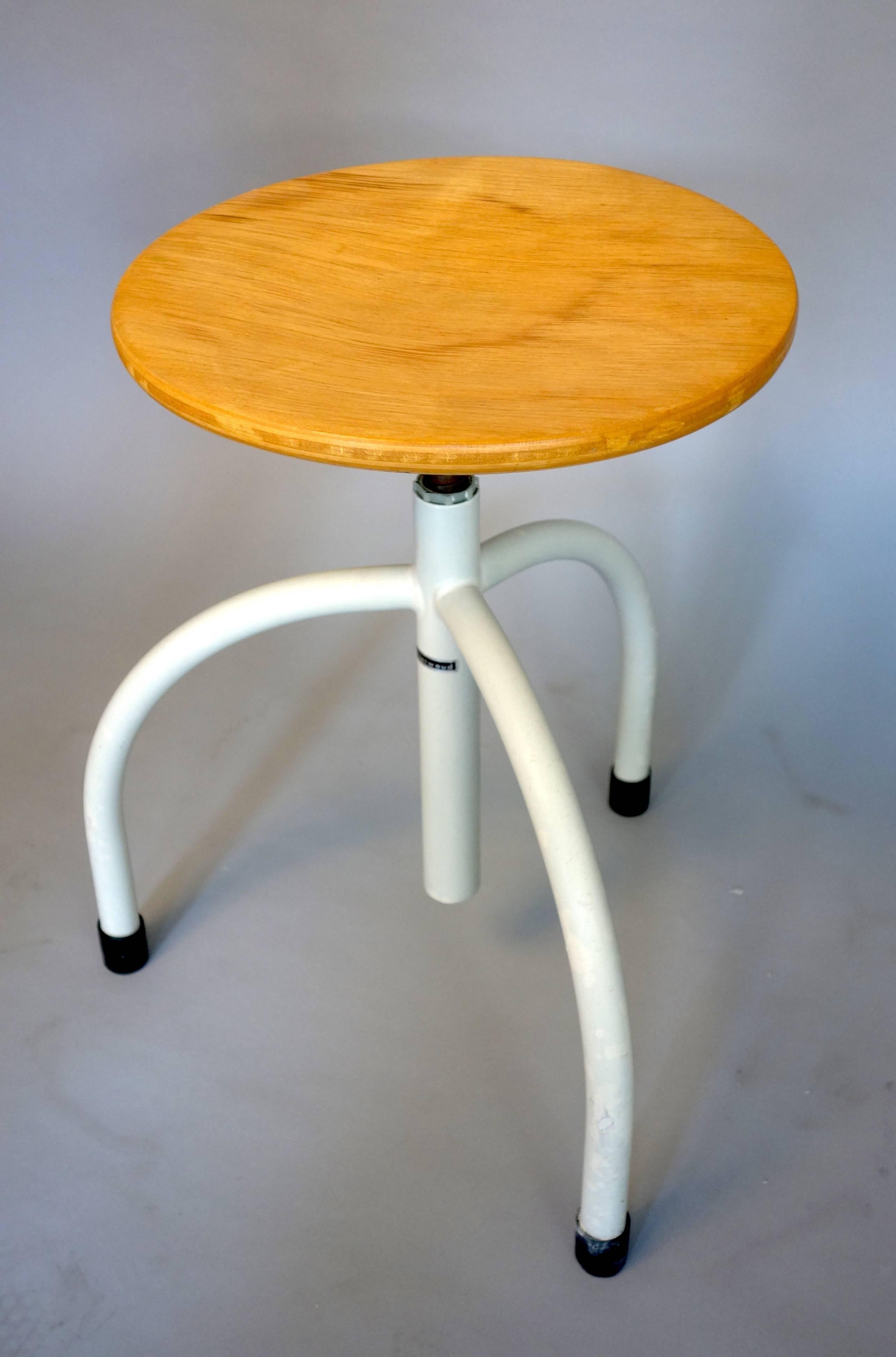 Modern Pair of Work Stools by Cor Alons For Sale