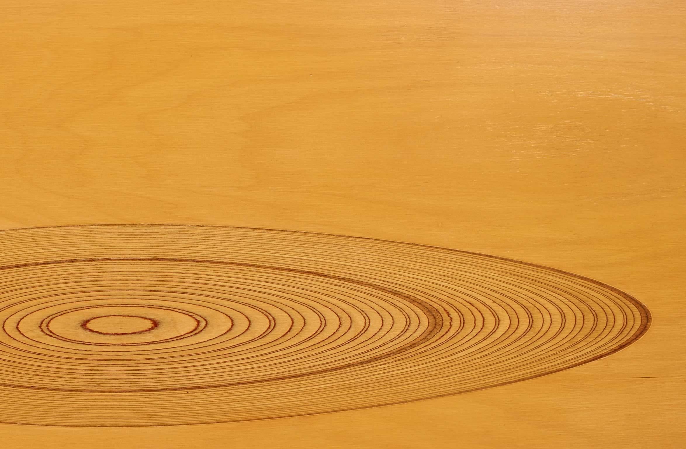 Mid-20th Century Coffee Table with Inlaid Decoration by Tapio Wirkkala