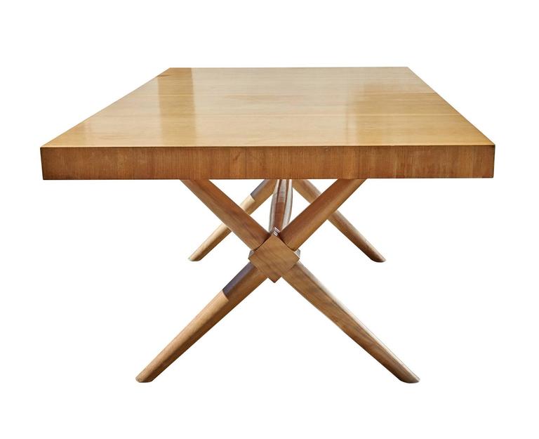 "X Base" Dining Table by T.H. RobsjohnGibbings at 1stDibs