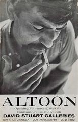 Very Rare John Altoon Poster Photographed by William Claxton