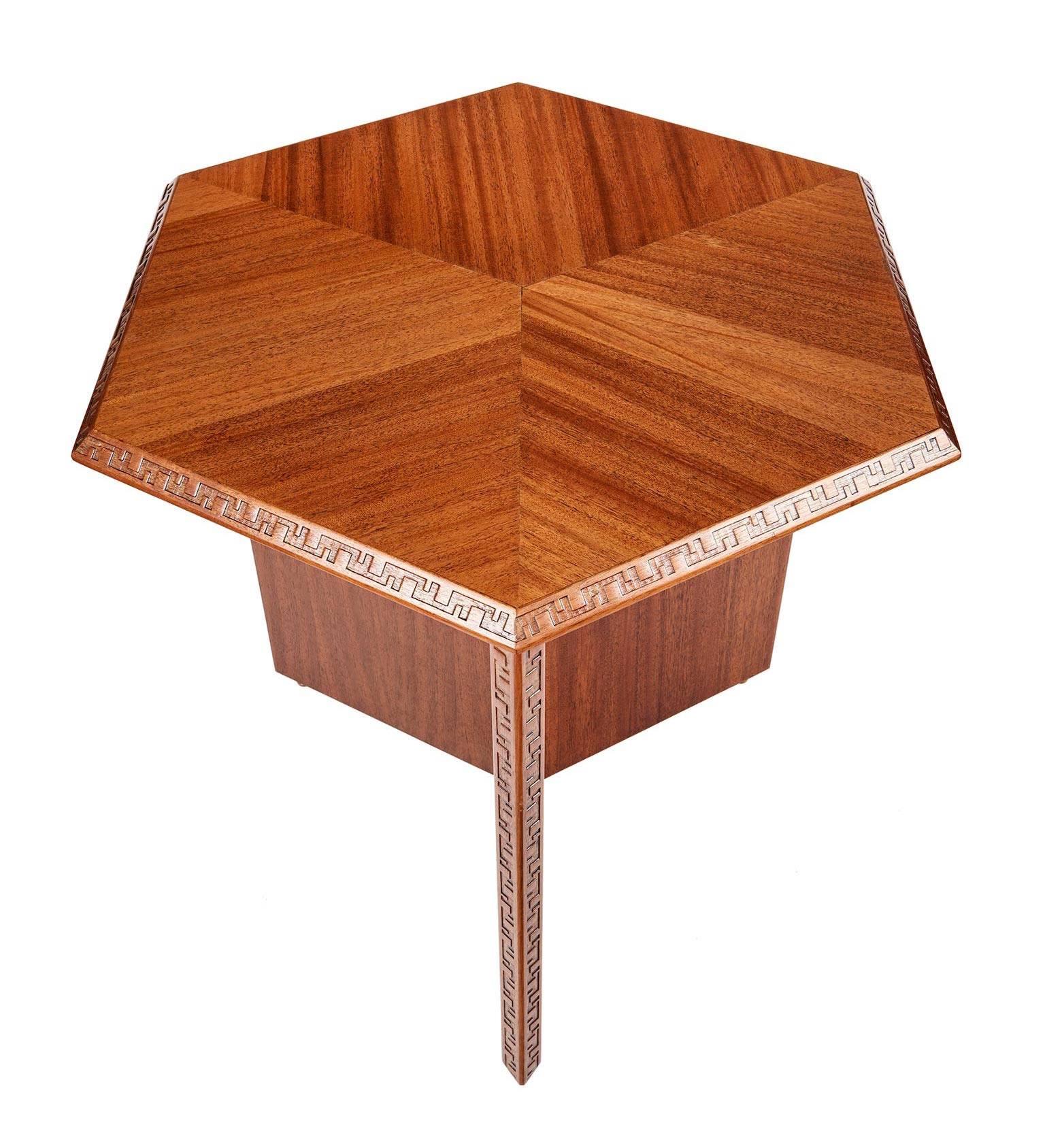 Mahogany Side Table by Frank Lloyd Wright 1