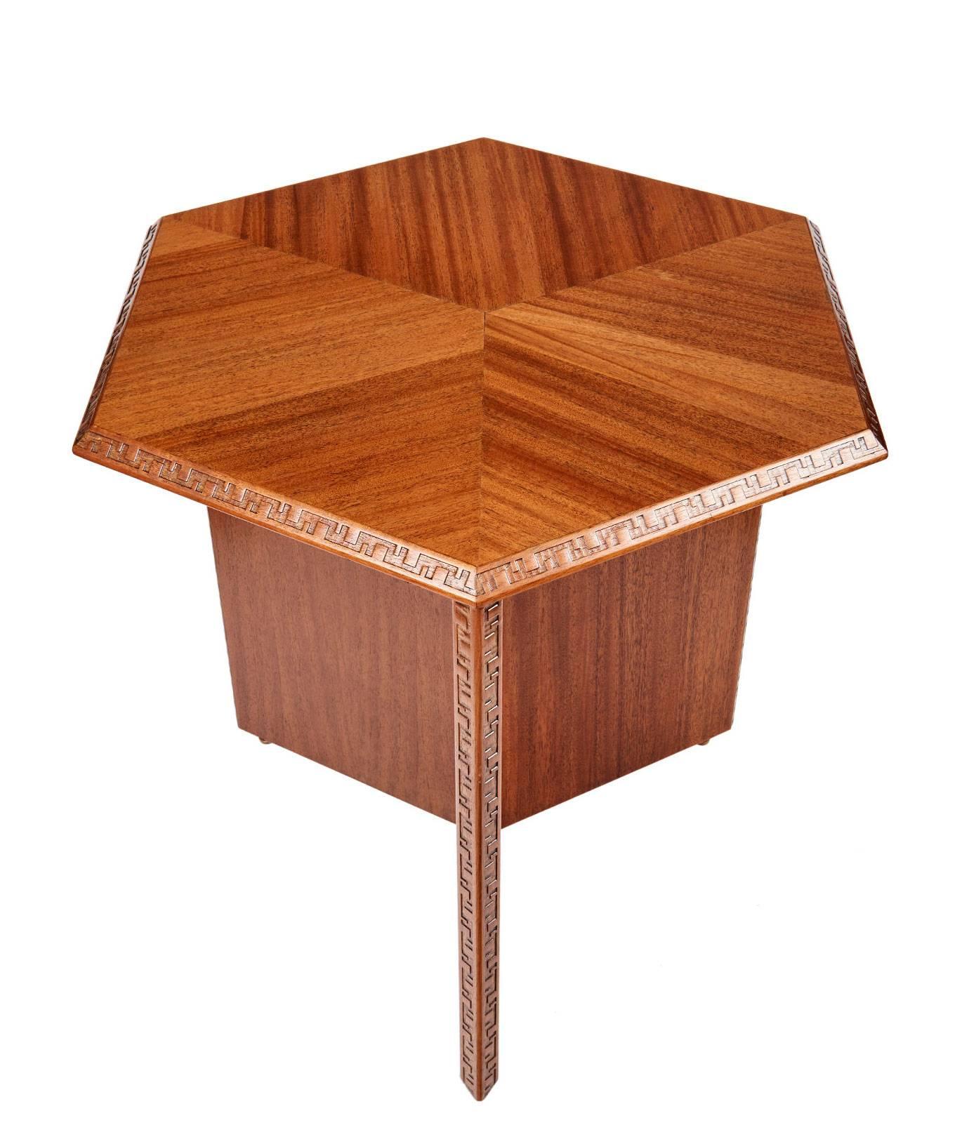 Mahogany Side Table by Frank Lloyd Wright 3