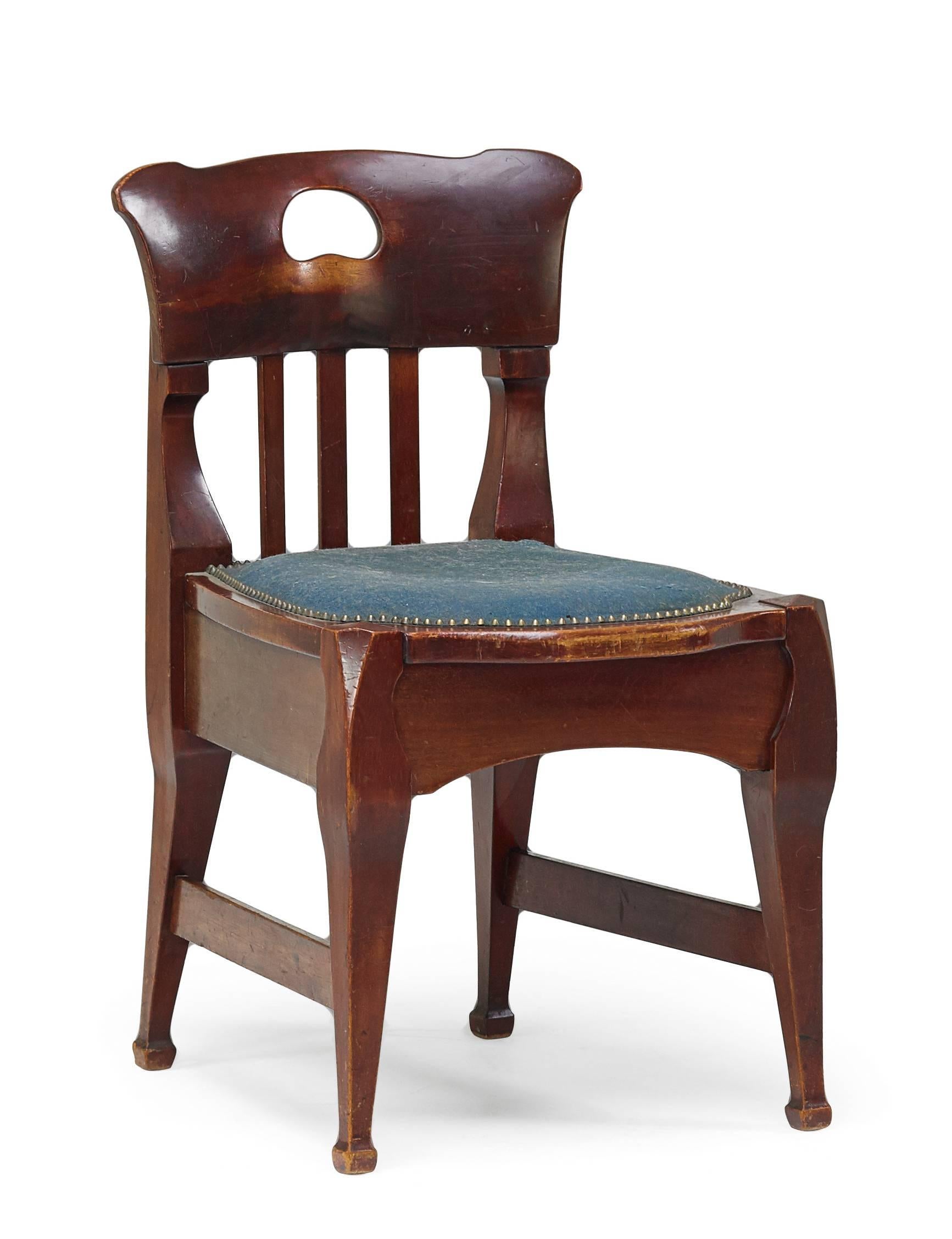 Jugendstil Chair by Richard Riemerschmid In Excellent Condition For Sale In Los Angeles, CA