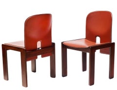 "121" Chair in Rosewood and Leather by Tobia & Afra Scarpa