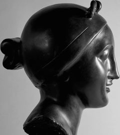 "Ideal Head" Bronze by Elie Nadelman