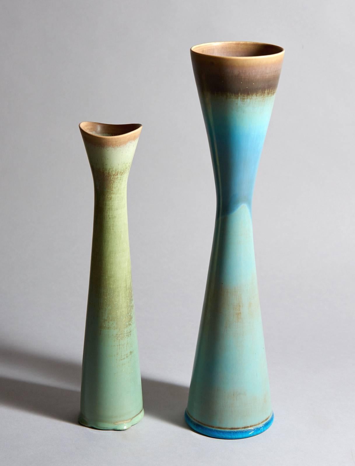 Swedish Six Studio Vases by Stig Lindberg