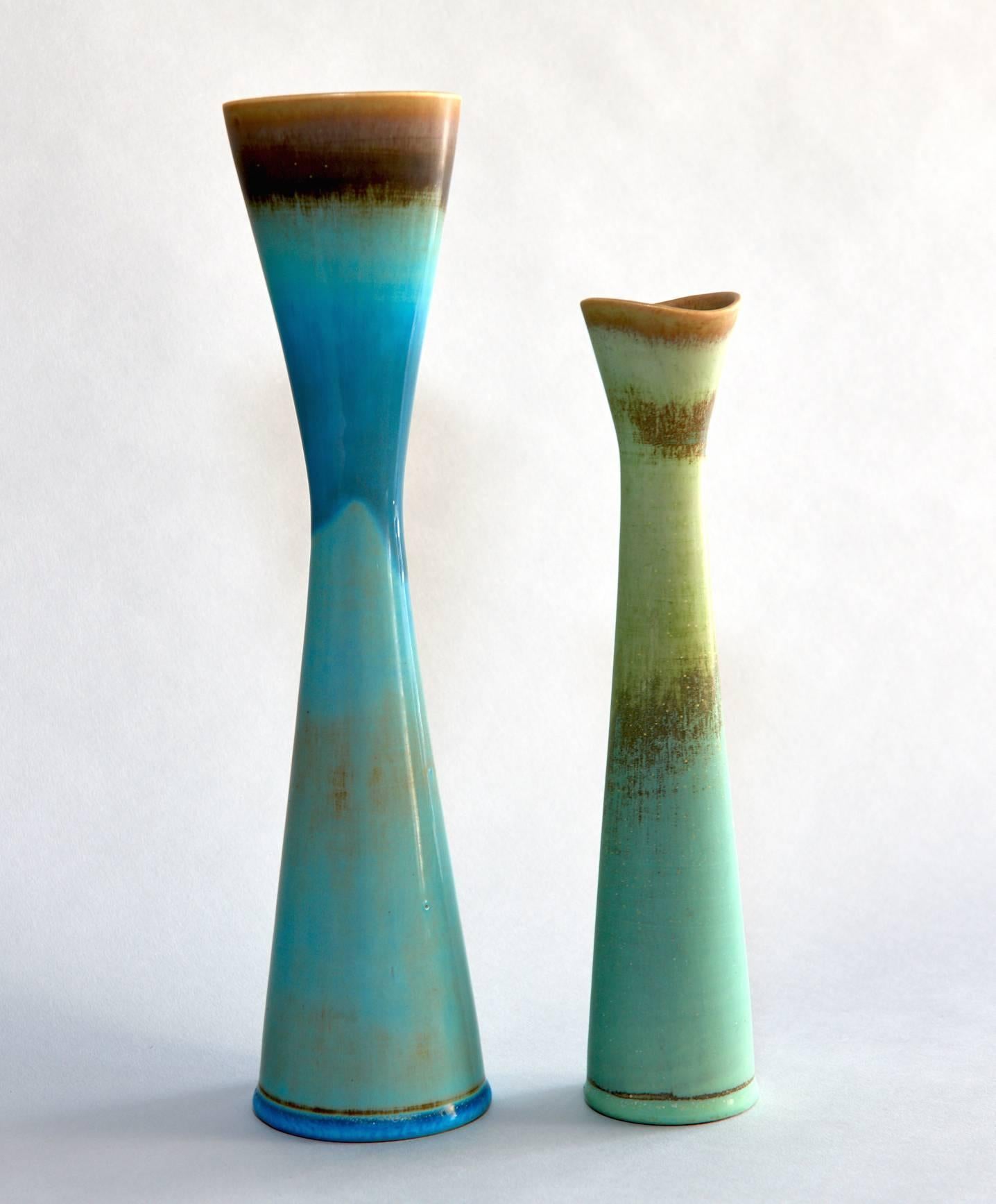 20th Century Six Studio Vases by Stig Lindberg