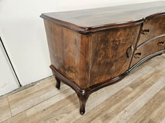 Toelette Chippendale in radica di noce e ottone, 1940