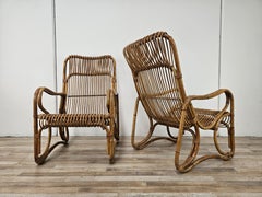 1970s Vintage Wicker Armchairs for Outdoor Use - Good Condition
