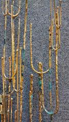 Curtis Jere Pair of Giant Candle Sconces