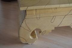 Michael Taylor Faux Wood Grain Painted Coffee Table