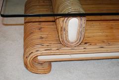 1970s Rattan Coffee Table
