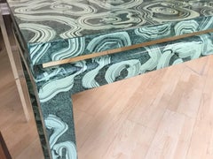Faux Malachite Console