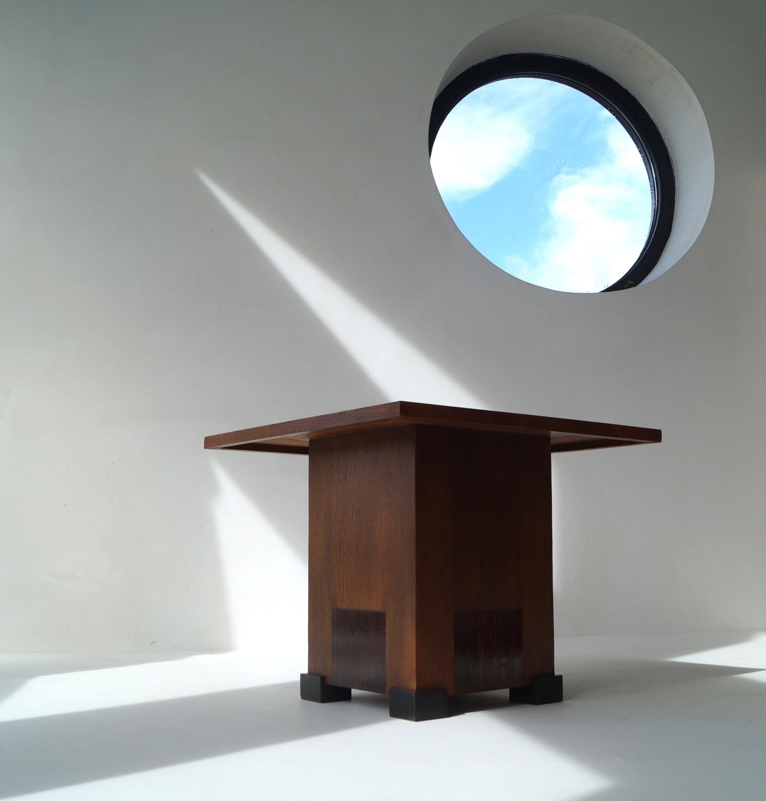 Table basse Art Déco moderniste néerlandaise dans le style de P.E.L. Izeren, années 1920 Bon état à EVERDINGEN, NL