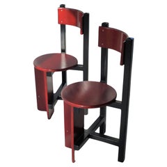 Set of modernist ''Bastille'' chairs by  Dutch Architect Piet Blom, 1960s